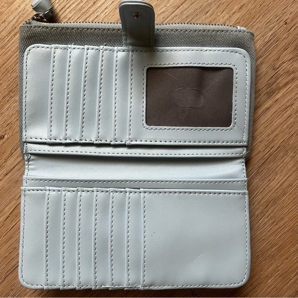 New Sparkly Rhinestone Light Blue Wallet - Picture 3 of 6